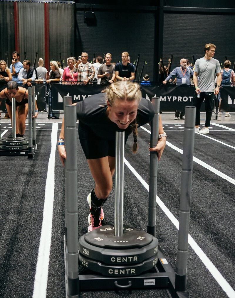 Hyrox Training Utrecht Sled push